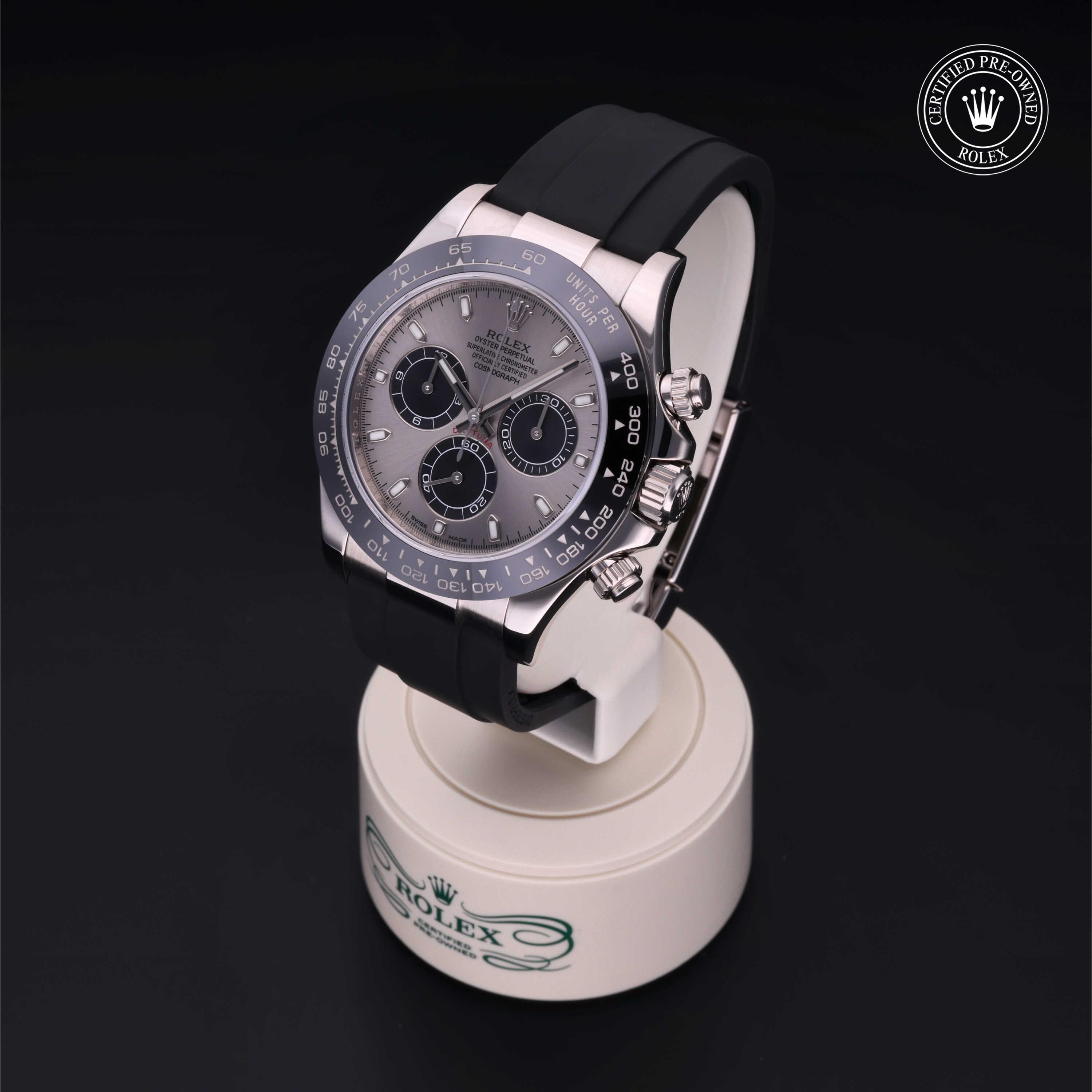 Cosmograph Daytona 勞力士中古錶認證 2019, 40毫米, 18K白色黃金
型號: 116519LN