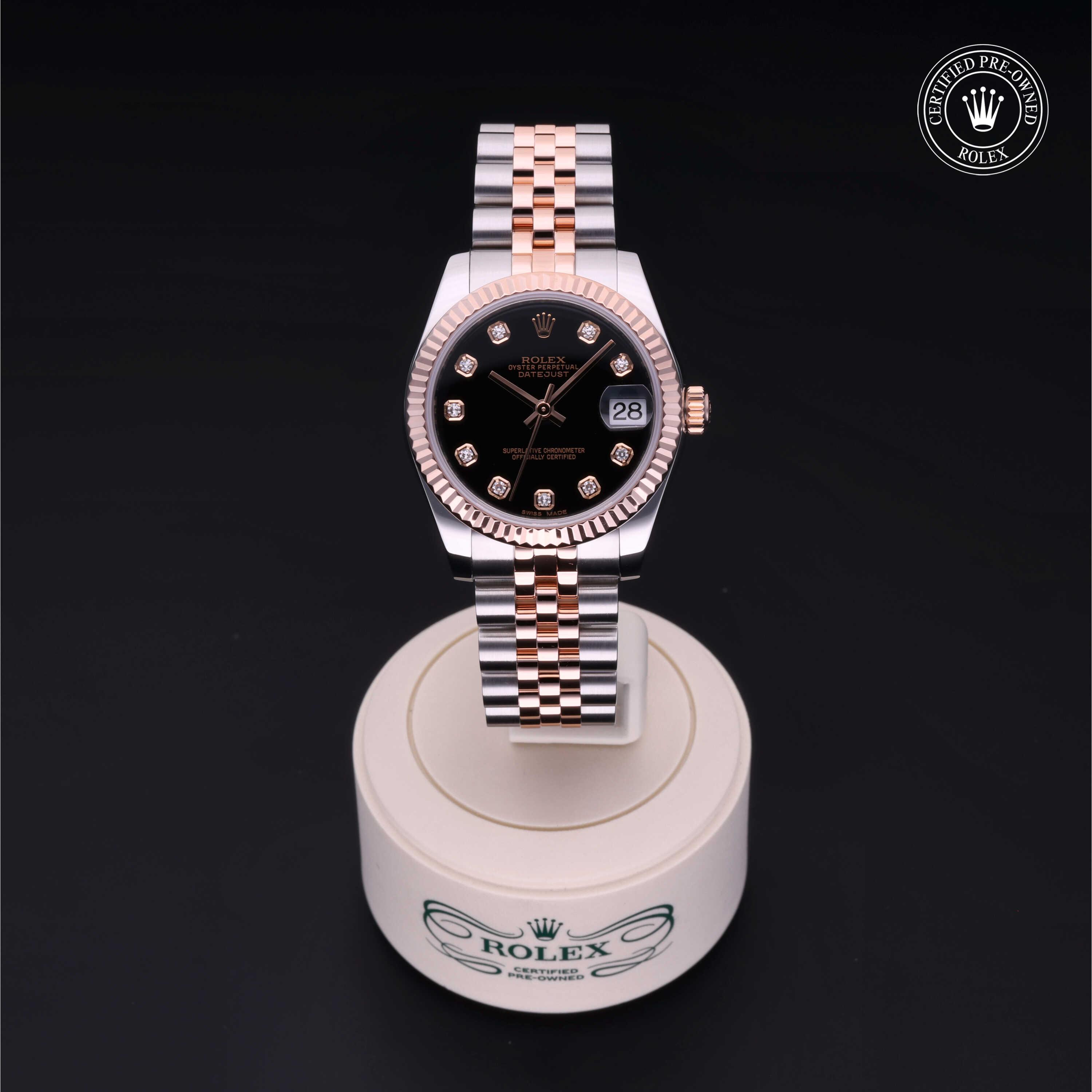 Datejust 31 勞力士中古錶認證 2014, 31毫米, 18K紅金鋼
型號: 178271