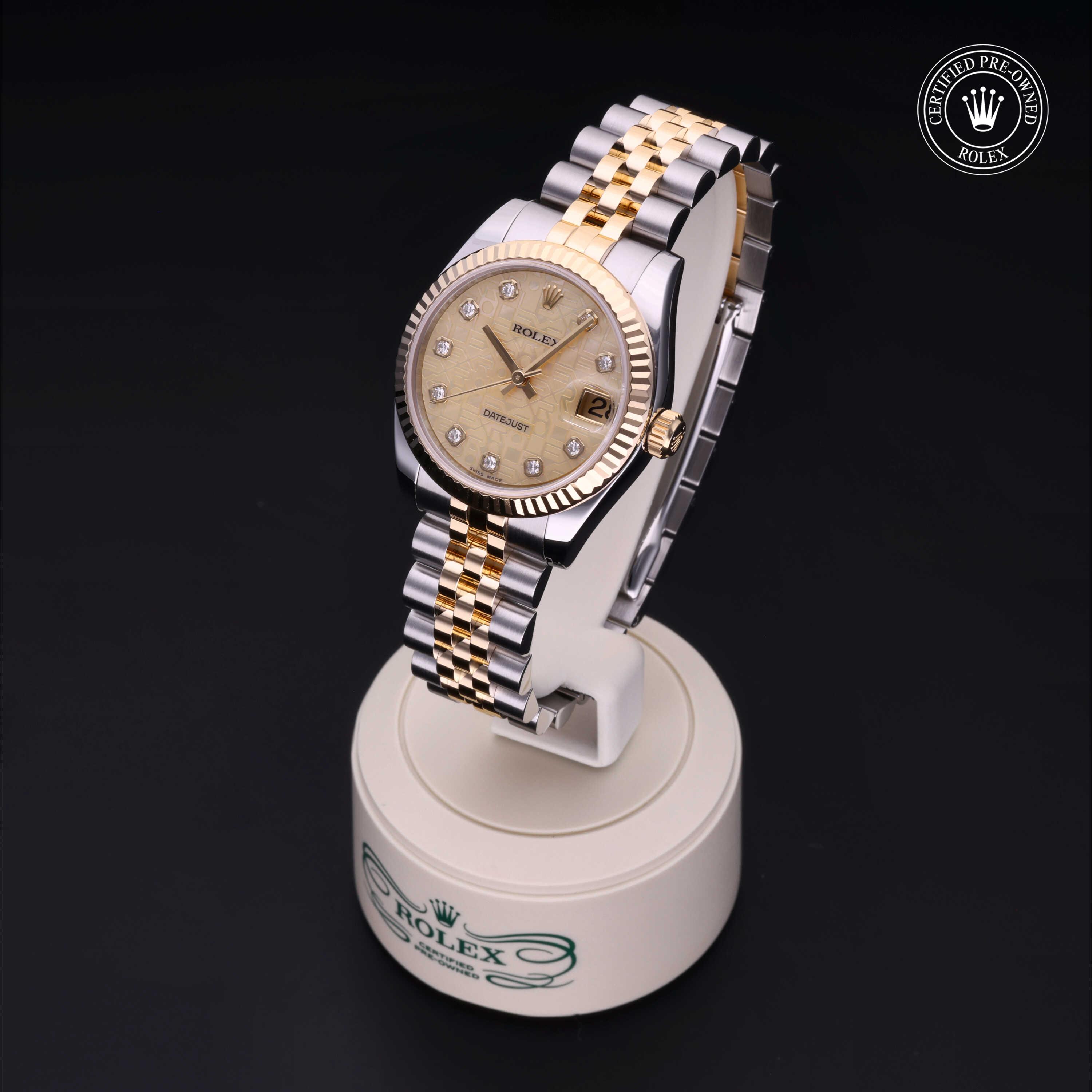 Datejust 31 勞力士中古錶認證 2013, 31毫米, 18K黃金鋼
型號: 178273