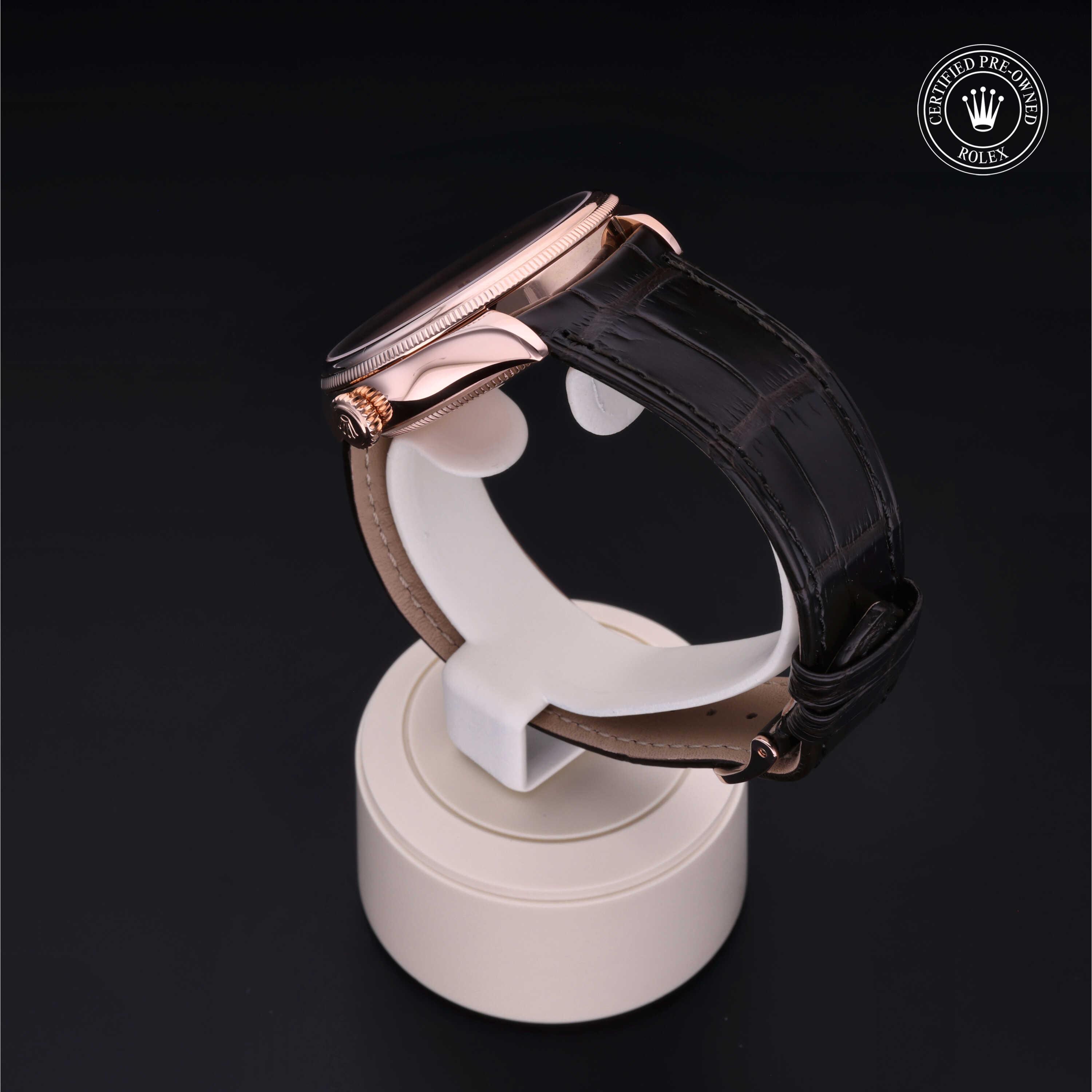 Cellini Dual Time 勞力士中古錶認證 2019, 39毫米, 18K紅金
型號: 50525