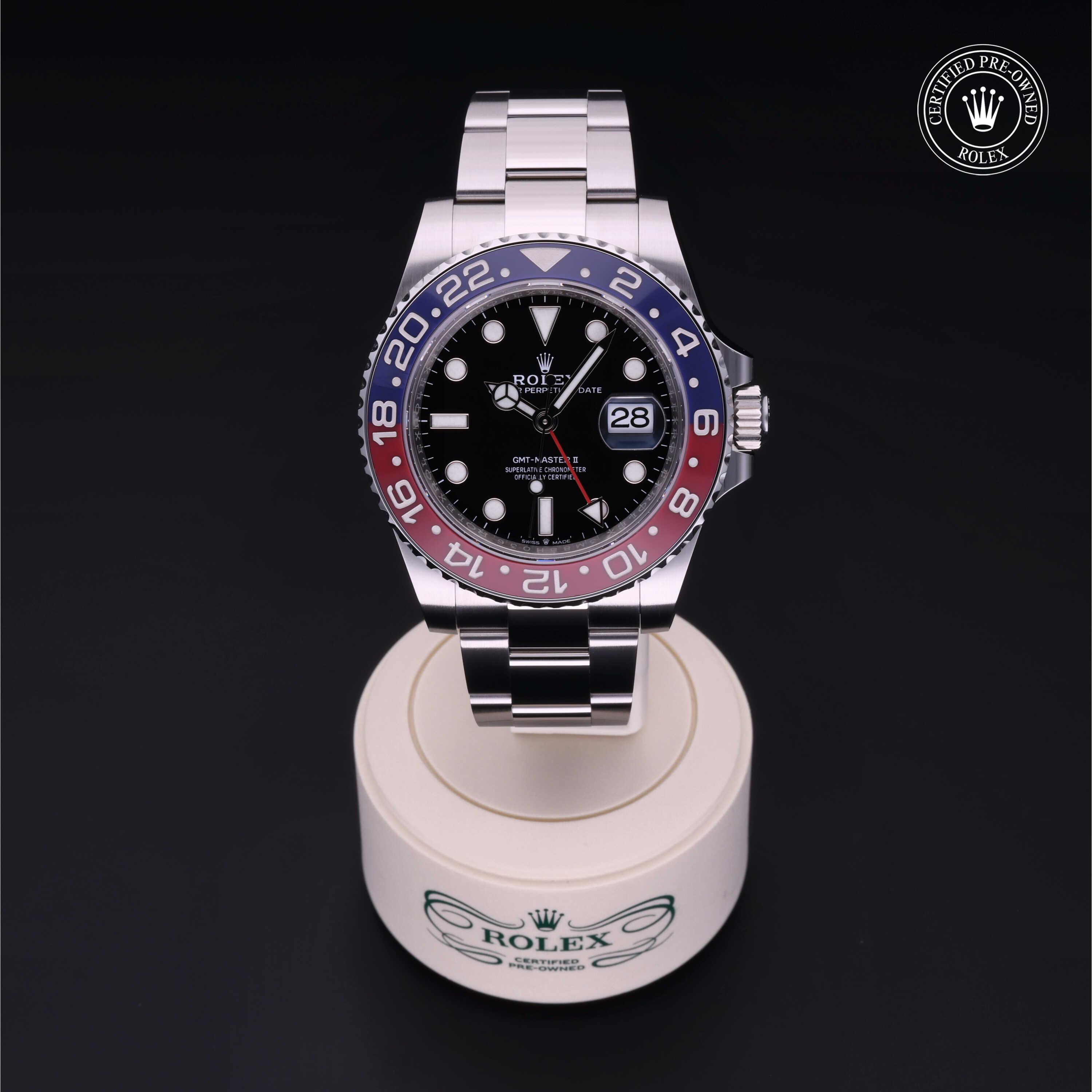 GMT-Master II 勞力士中古錶認證 2022, 40毫米, 鋼
型號: 126710BLRO