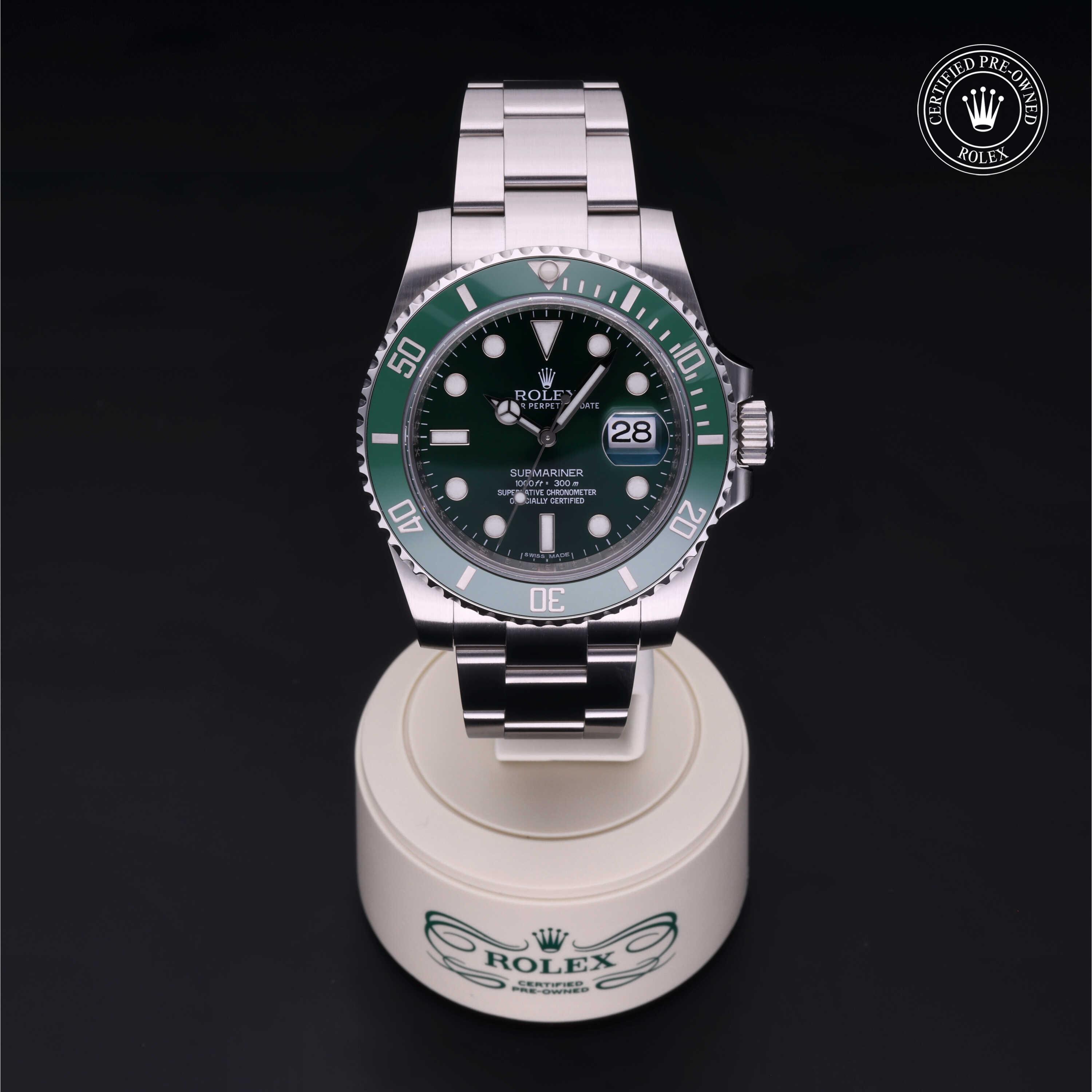 Submariner Date 勞力士中古錶認證 2011, 40毫米, 鋼
型號: 116610LV