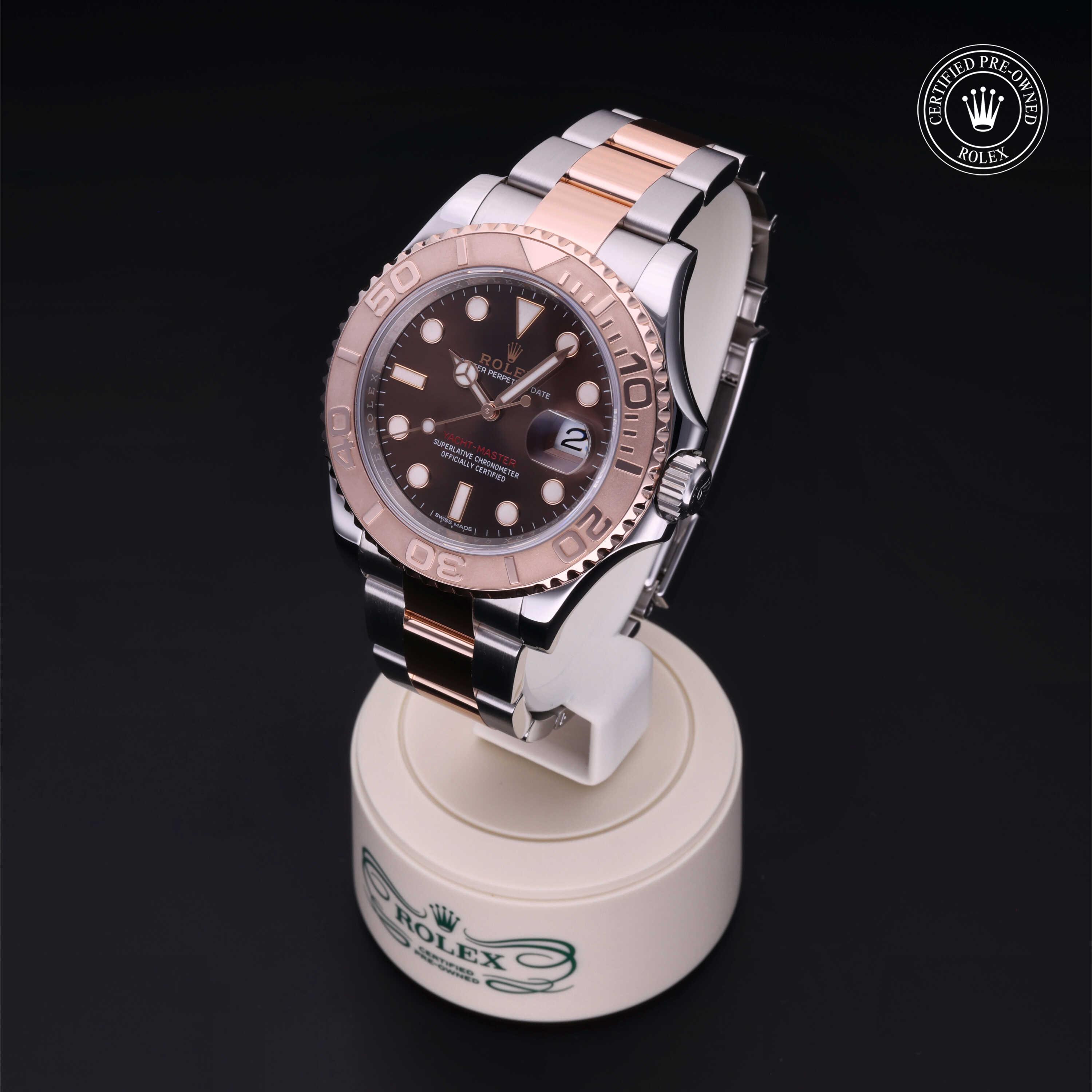 Yacht-Master 40 勞力士中古錶認證 2018, 40毫米, 18K紅金鋼
型號: 116621