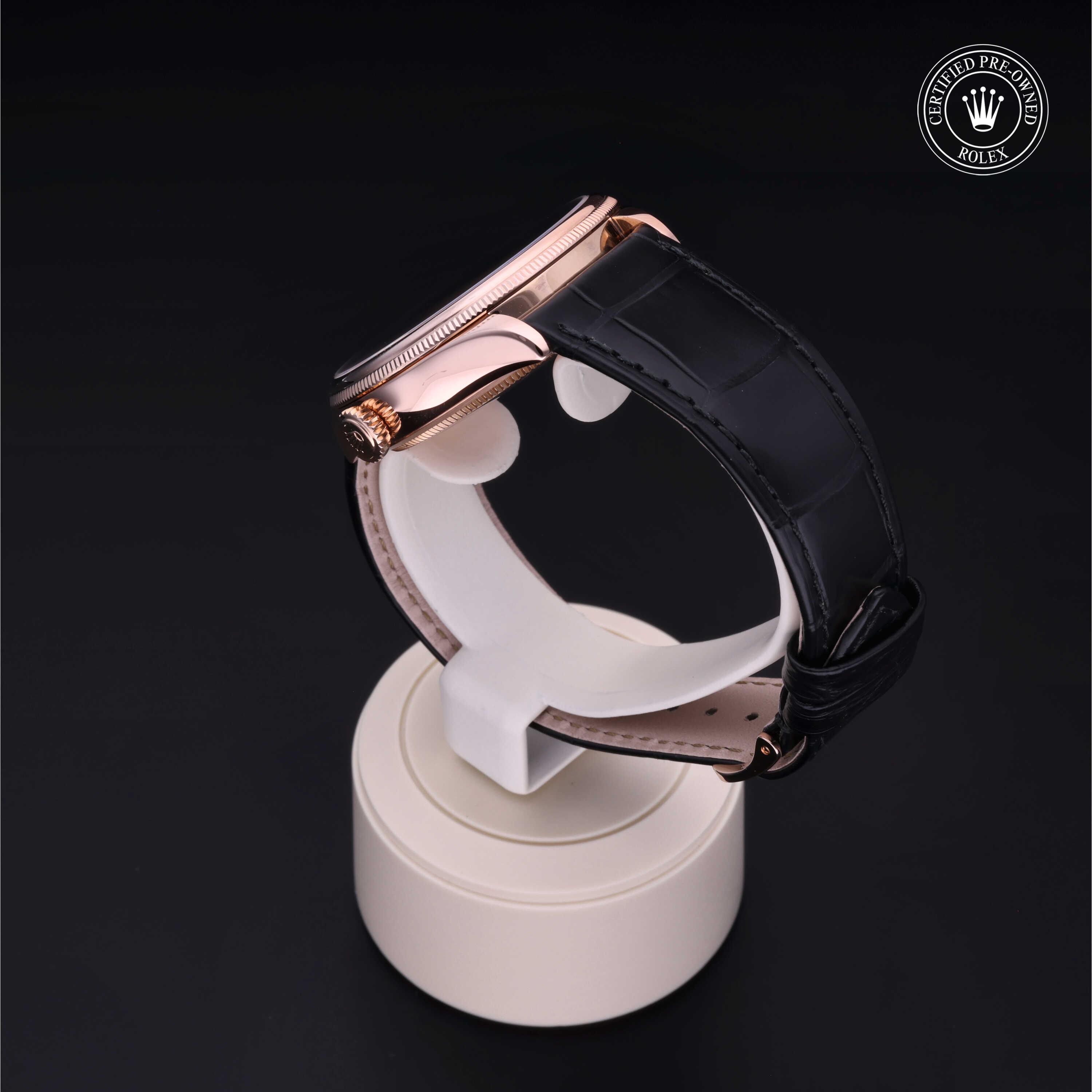 Cellini Dual Time 勞力士中古錶認證 2014, 39毫米, 18K紅金
型號: 50525