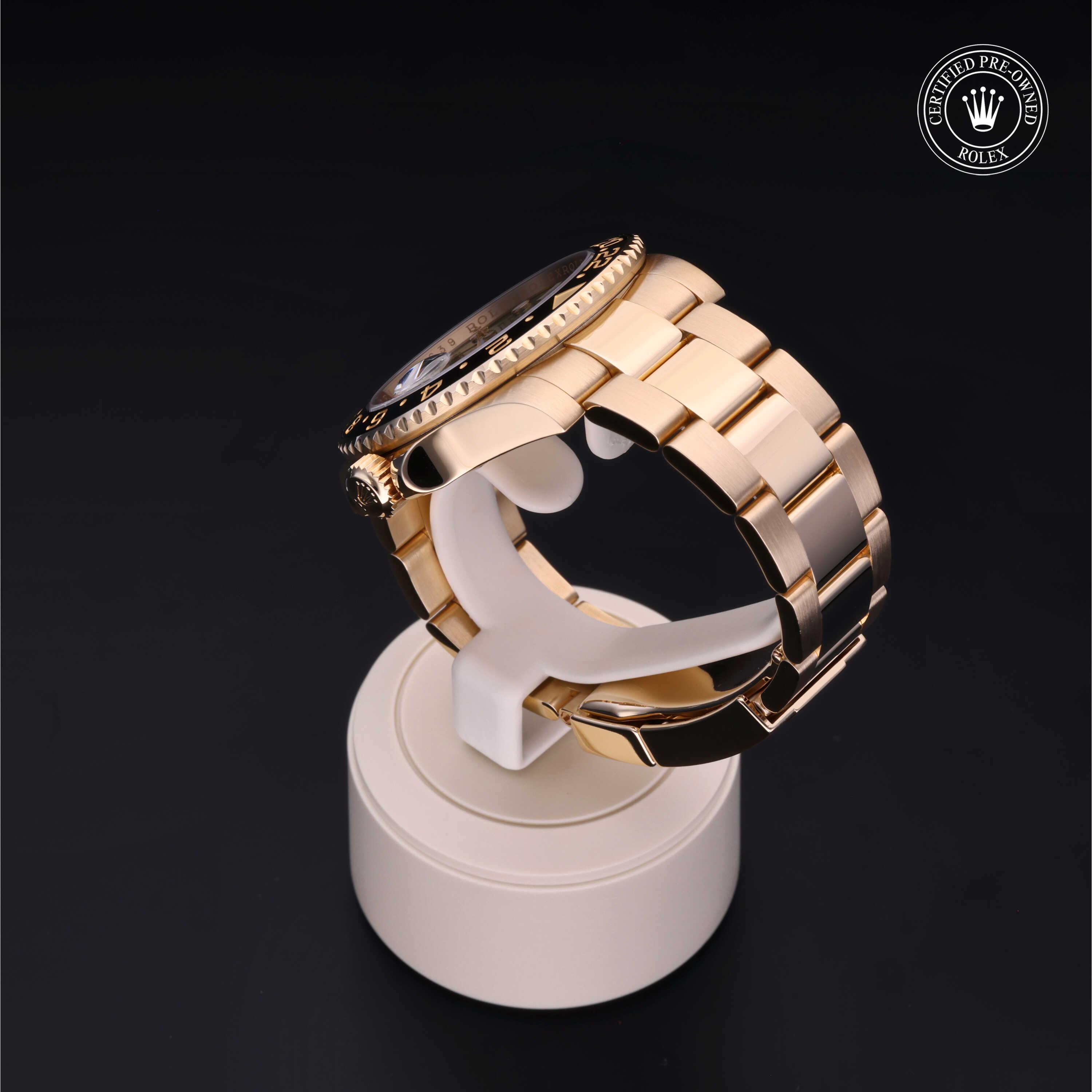 GMT-Master II Rolex Certified Pre-Owned 2009, 40 mm, Gold 18 Carat Yellow
Reference: 116718LN