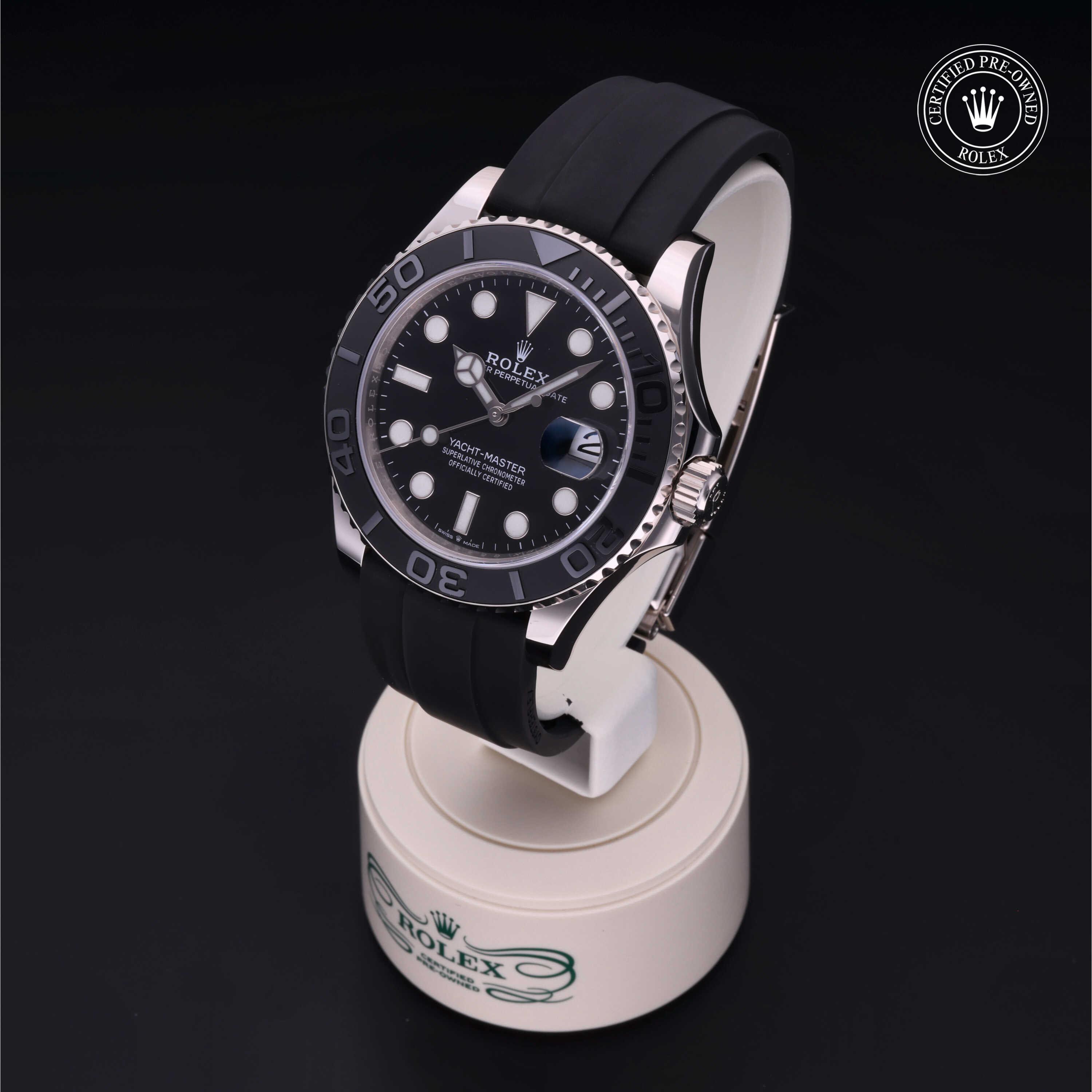 Yacht-Master 42 勞力士中古錶認證 2020, 42毫米 , 18K白色黃金
型號: 226659