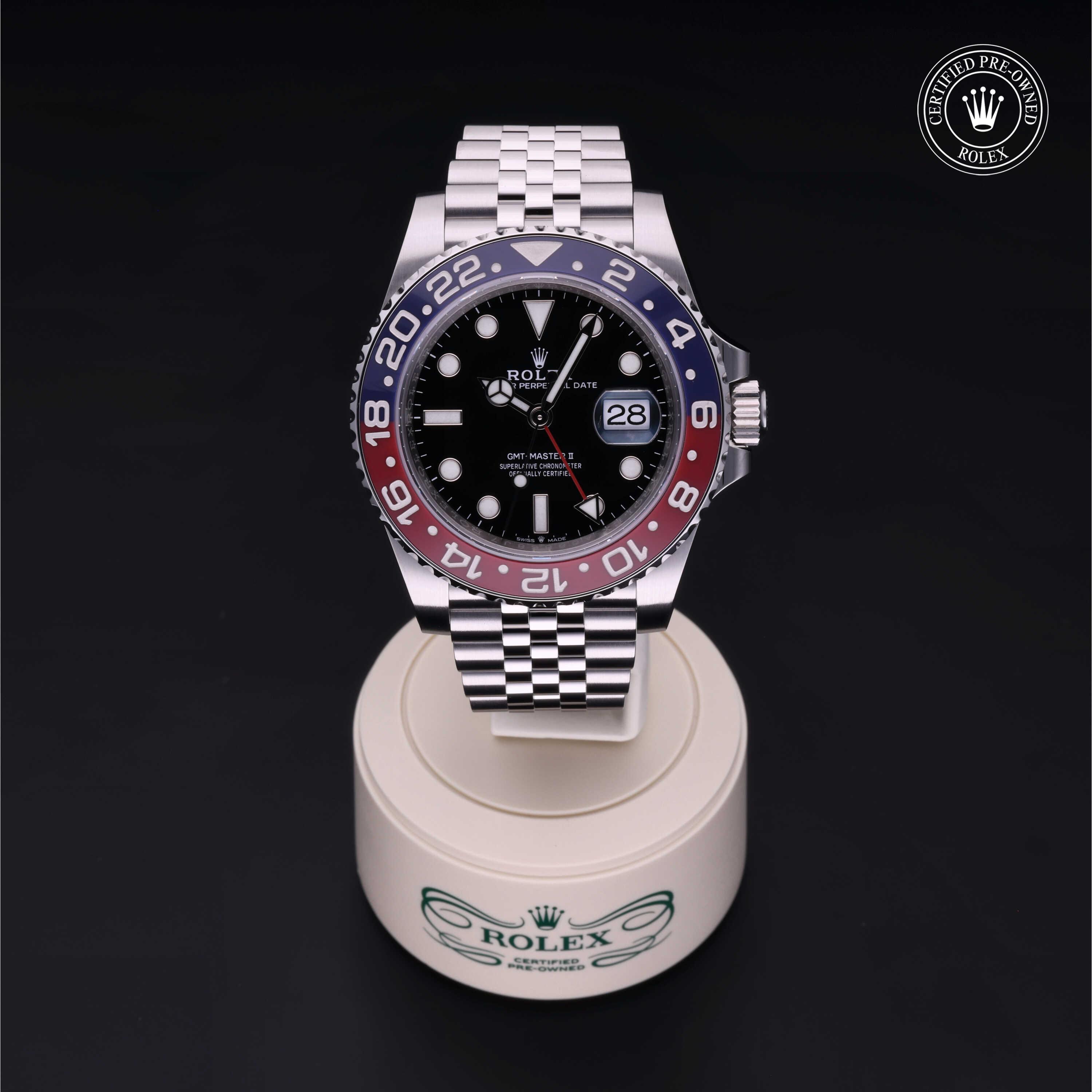 GMT-Master II 勞力士中古錶認證 2021, 40毫米, 鋼
型號: 126710BLRO