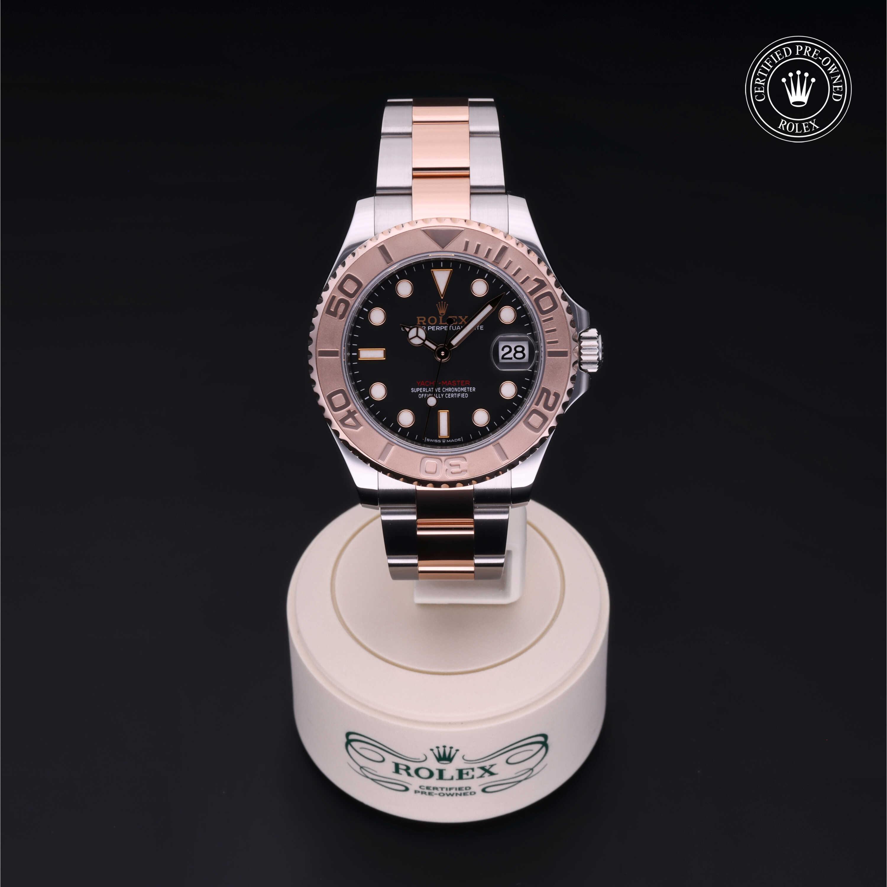 Yacht-Master 37 勞力士中古錶認證 2019, 37毫米, 18K紅金鋼
型號: 268621