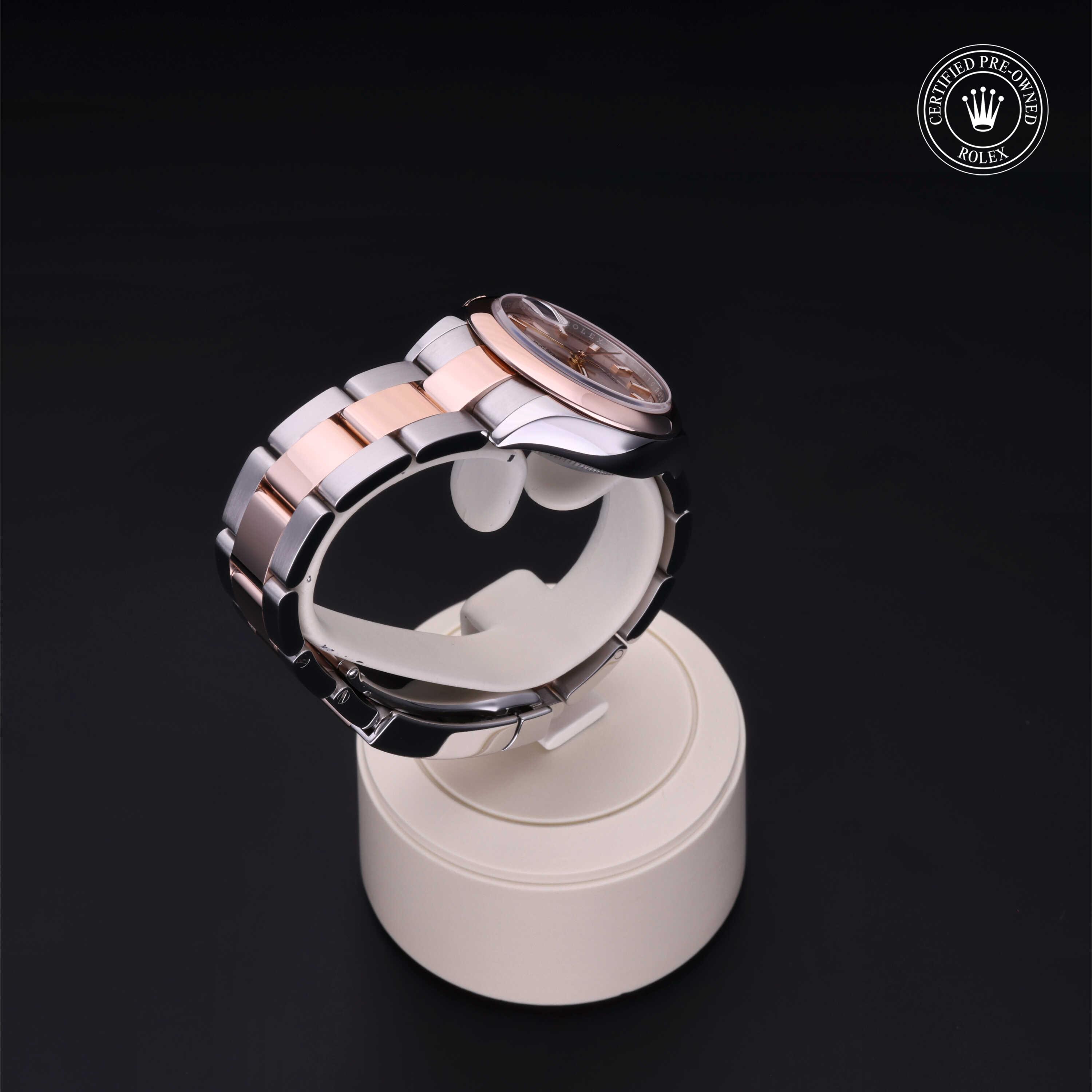 Lady-Datejust 勞力士中古錶認證 2016, 28毫米, 18K紅金鋼
型號: 279161