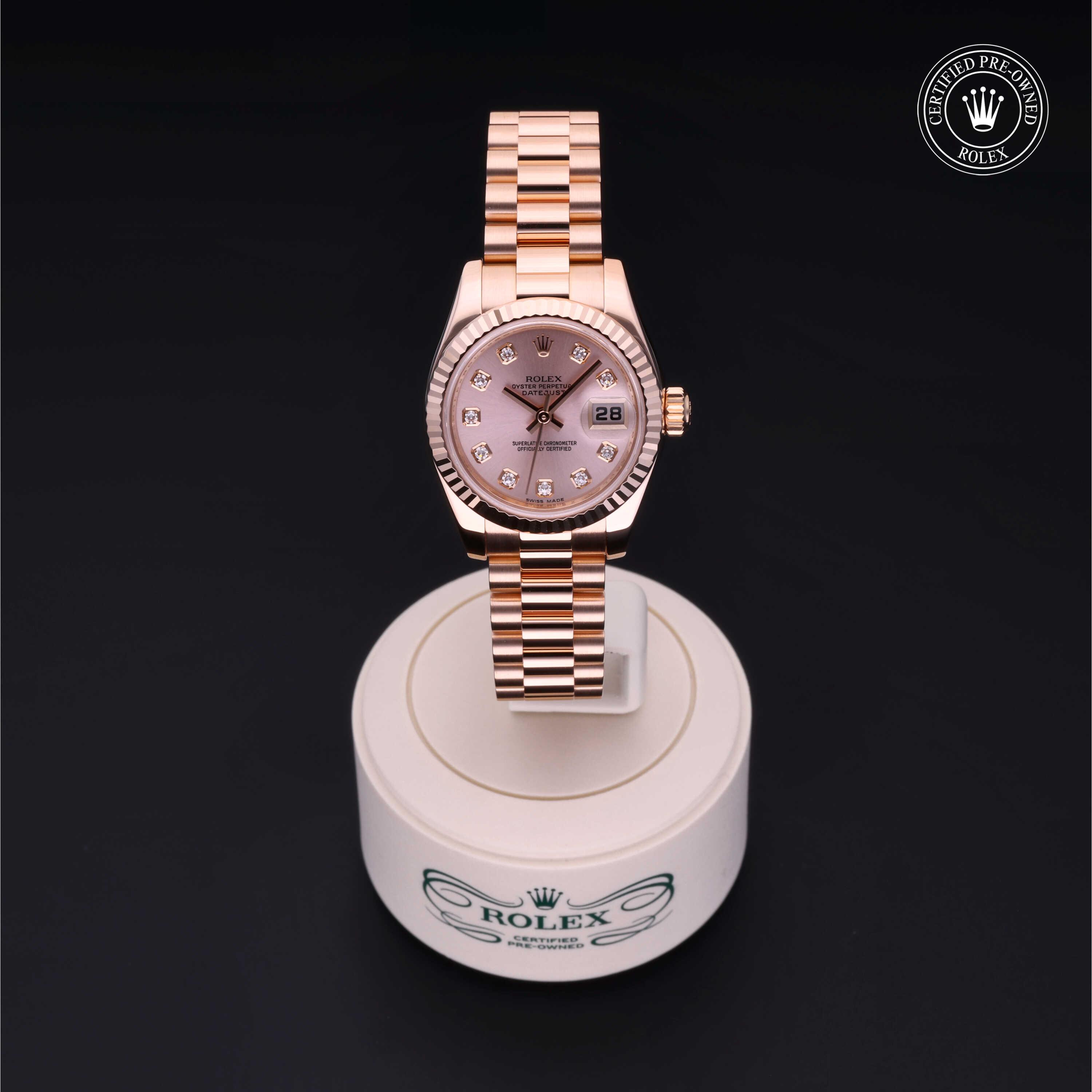 Oyster Perpetual Lady-Datejust 26 勞力士中古錶認證 2007, 26毫米, 18K紅金
型號: 179175