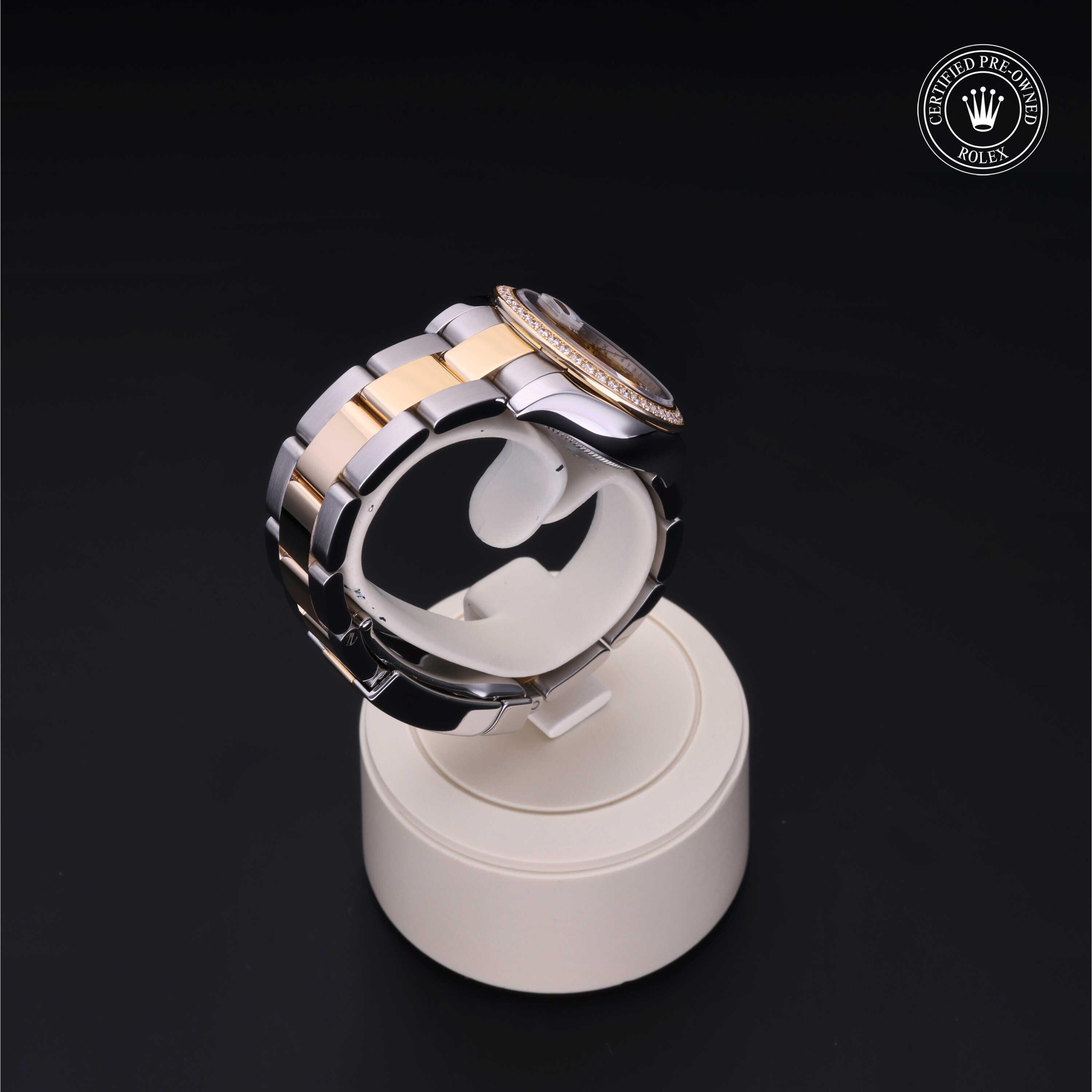 Lady-Datejust 26 勞力士中古錶認證 2012, 26毫米, 18K黃金鋼
型號: 179383